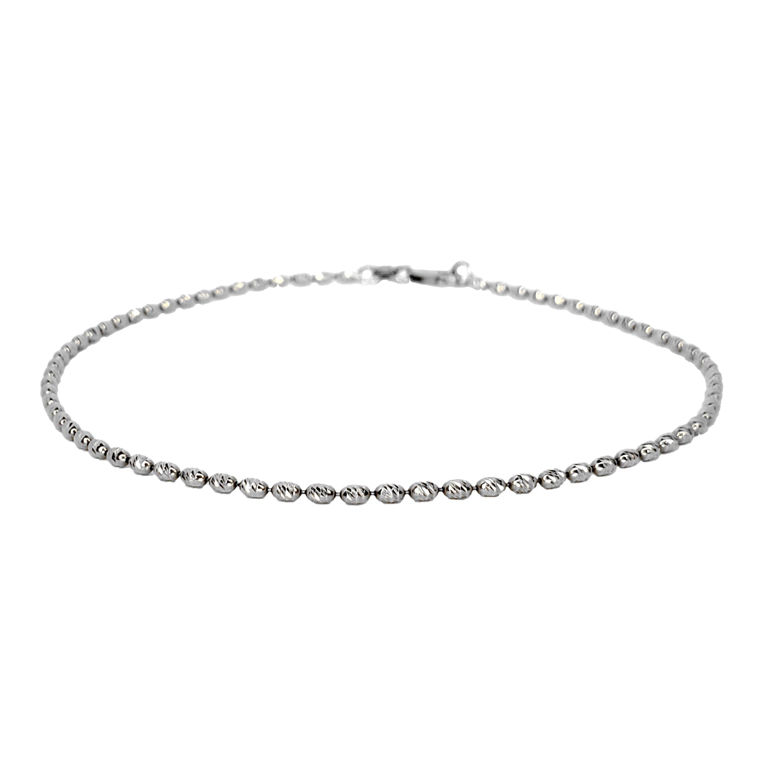Gold Barrel Bead Anklet - Designer Earrings - The EarStylist by Jo Nayor 