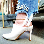 Gold Disco Bead Anklet - The Ear Stylist by Jo Nayor