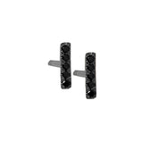 Black Diamond Mini Stick Stud Earring - The Ear Stylist by Jo Nayor