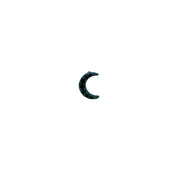 Black Diamond Mini Moon Earring - The Ear Stylist by Jo Nayor