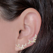 Diamond Butterfly Climber - The Ear Stylist by Jo Nayor