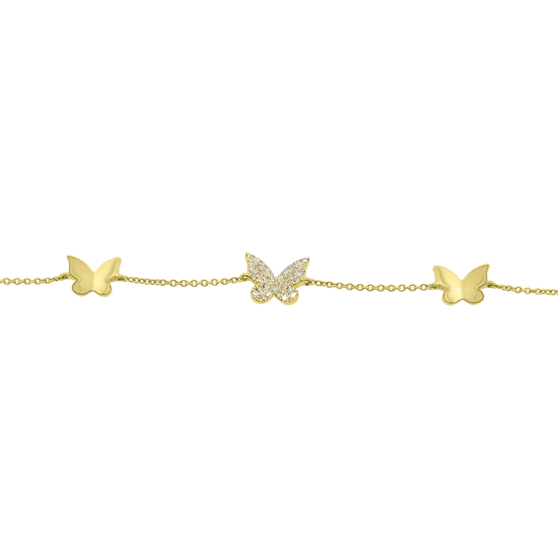 Butterfly Trio Bracelet - Designer Bracelet - Jo Nayor Designs