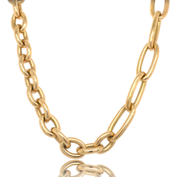 14K Gold Colette Link Chain Necklace - Designer Necklaces - Jo Nayor