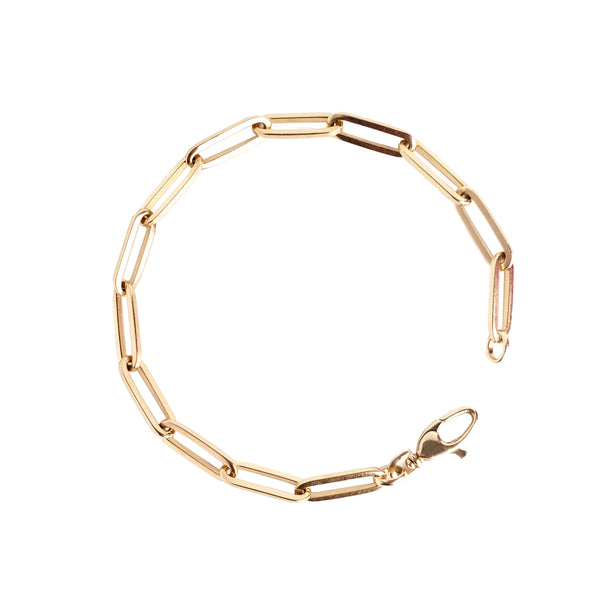 14K Gold Colossal Link Bracelet - Designer Earrings - The EarStylist by Jo Nayor 
