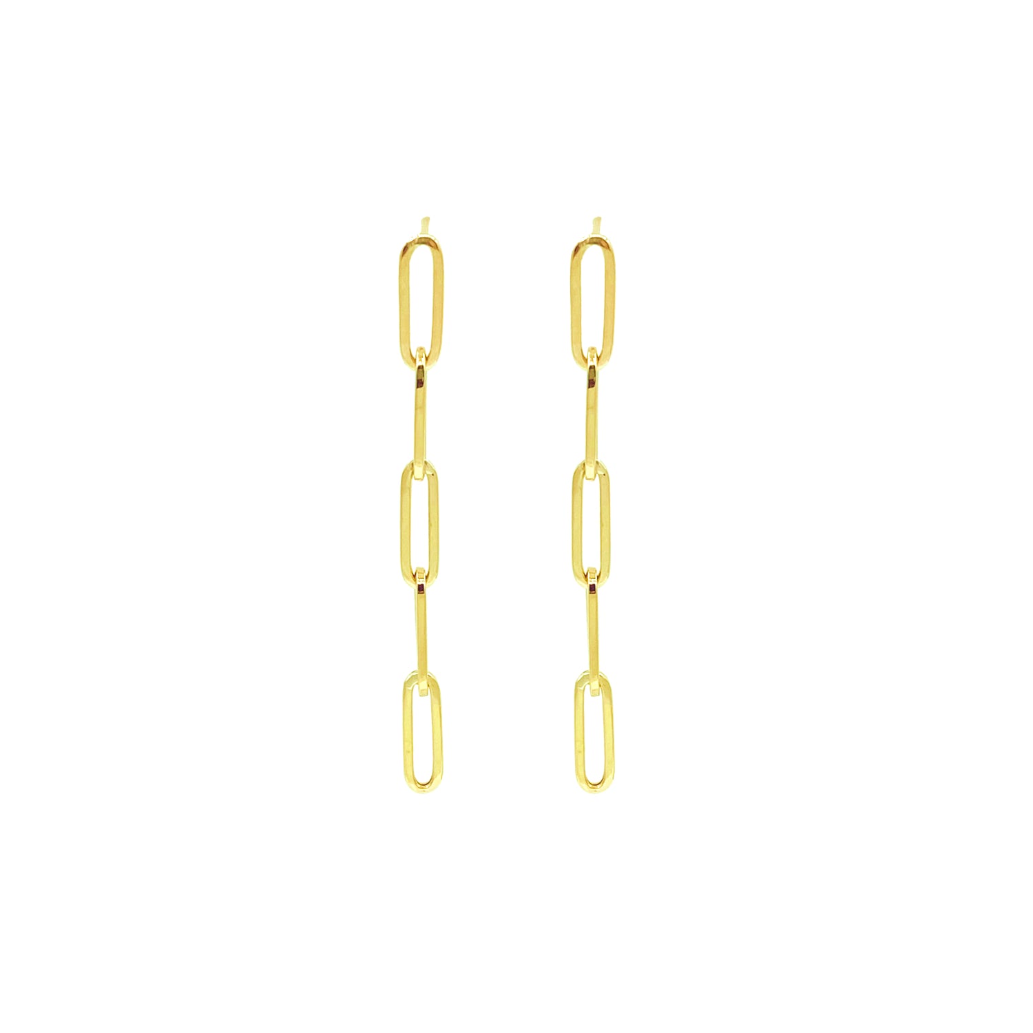 Colossal Link Drop Earrings - Designer Earrings - The EarStylist by Jo Nayor 