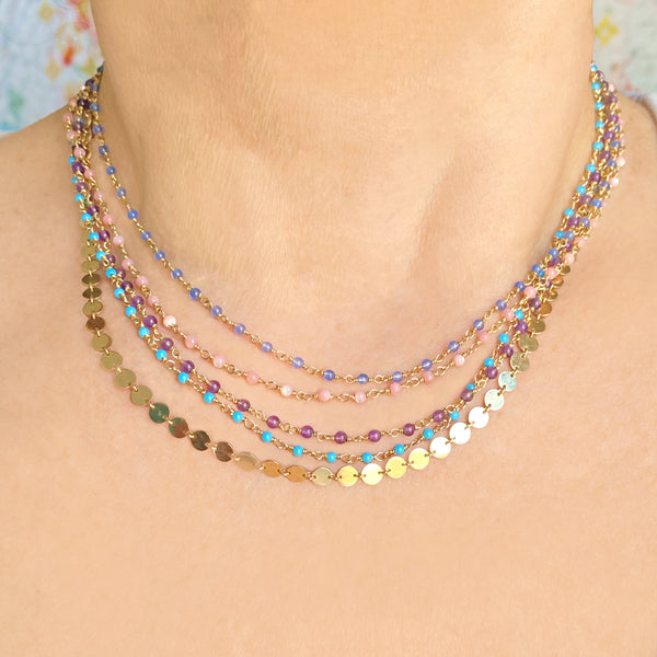 Cooper Bead Necklaces - Designer Necklaces - Jo Nayor