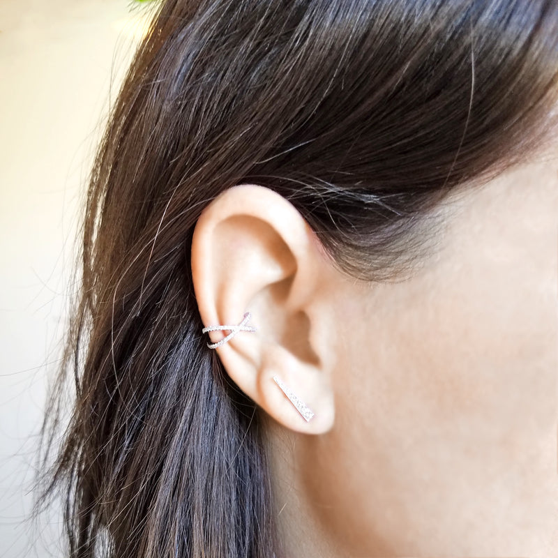 X Ear Cuff - The Ear Stylist by Jo Nayor