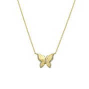 Diamond Butterfly Necklace - Designer Necklaces - Jo Nayor Designs