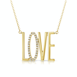 Diamond Love Necklace - Designer Necklaces - Jo Nayor Designs