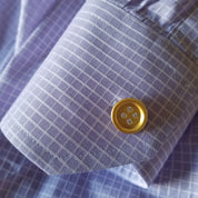 Diamond Button Cufflinks - The Ear Stylist by Jo Nayor