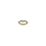 Diamond Open Lips Post Earring - The Ear Stylist by Jo Nayor
