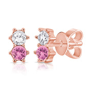 Diamond & Sapphire Duo Earring - Earrings - The EarStylist by Jo Nayor