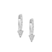 Mini Diamond Spike Hoop Earrings - The Ear Stylist by Jo Nayor