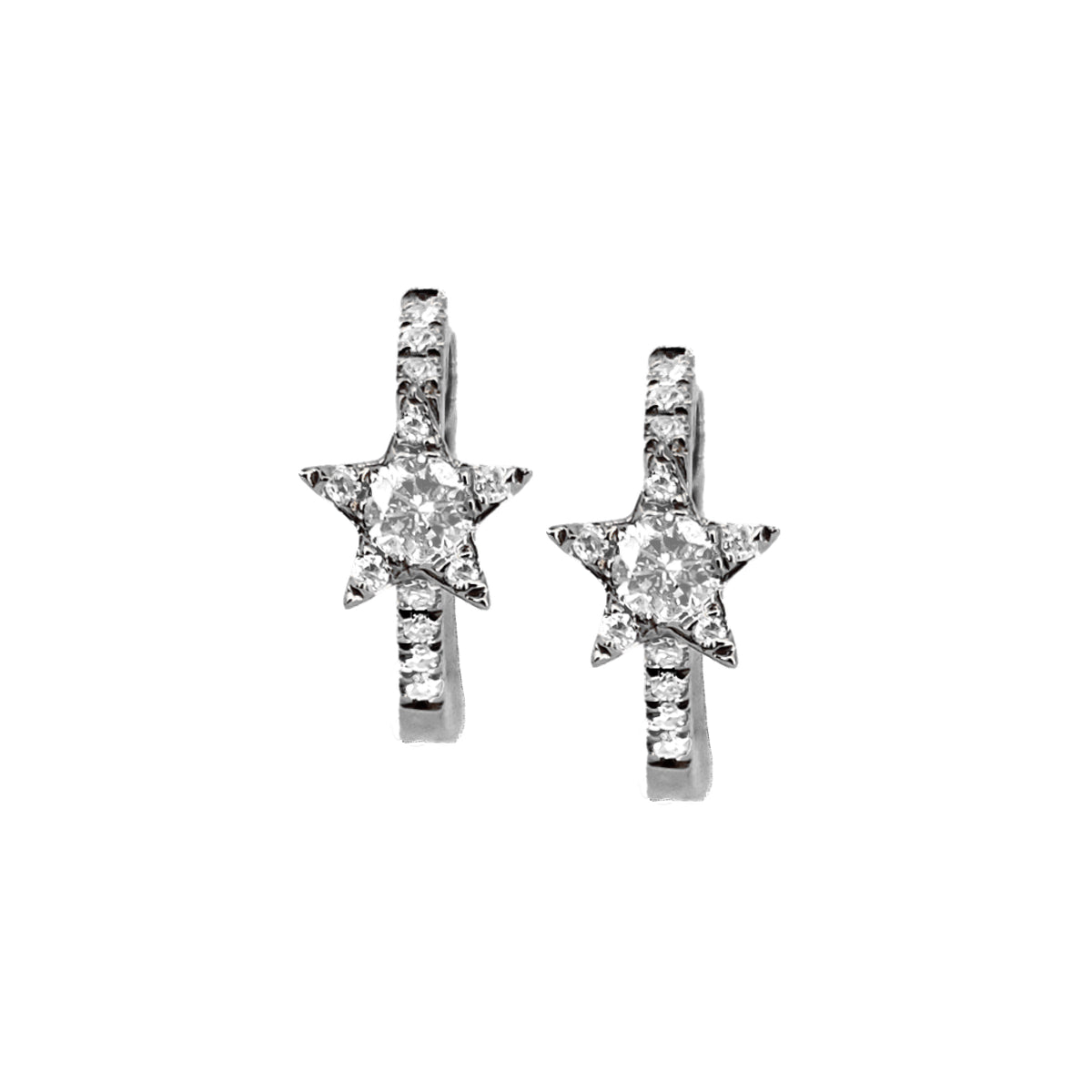 Diamond Star Huggie Earrings - The Ear Stylist by Jo Nayor