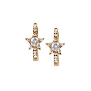 Diamond Star Huggie Earrings - The Ear Stylist by Jo Nayor
