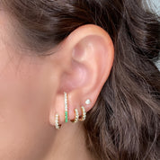 Diamond & Emerald Ear Band