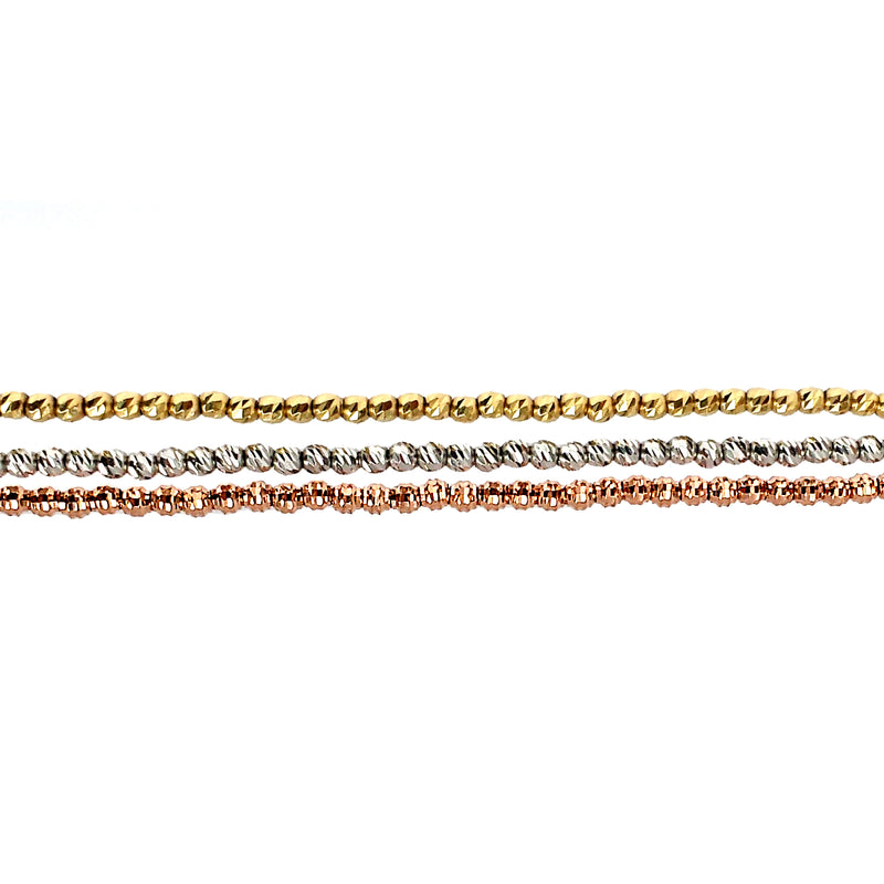 14K Gold Disco Bead Choker Necklace - The Ear Stylist by Jo Nayor