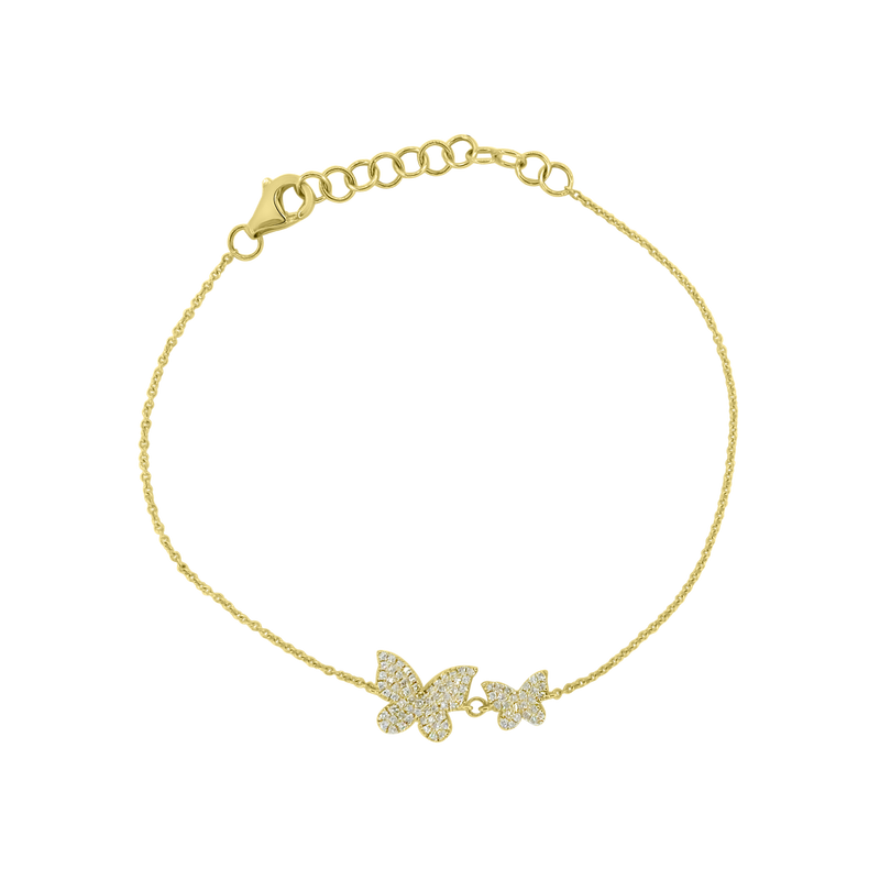 Double Butterfly Bracelet - Designer Bracelet - Jo Nayor Designs