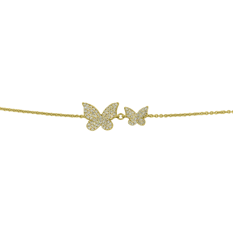 Double Butterfly Bracelet - Designer Bracelet - Jo Nayor Designs