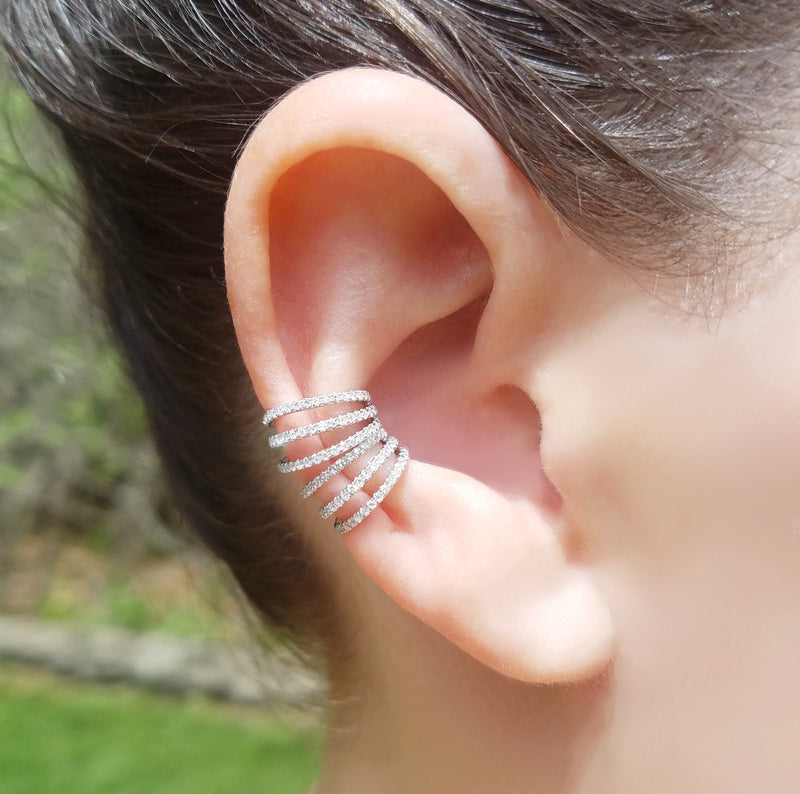 Diamond Vault Ear Cuff - The Ear Stylist by Jo Nayor