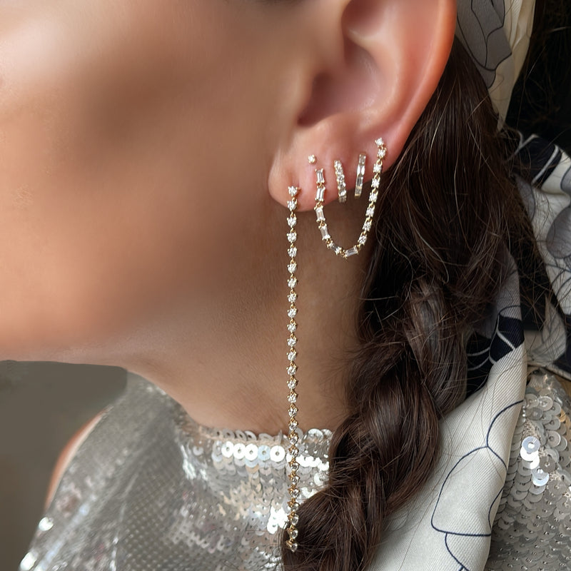 Diamond Duster Earring - Diamond Earrings - Ear Stylist by Jo Nayor