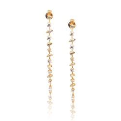 Fancy Cut Diamond Duster Earrings - Earrings - Ear Stylist by Jo Nayor