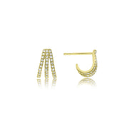 Diamond Garra Stud - Designer Earrings - The EarStylist by Jo Nayor 