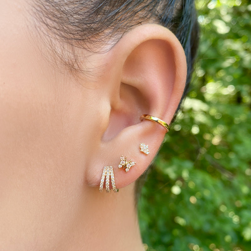 Diamond Garra Stud - Designer Earrings - The EarStylist by Jo Nayor 