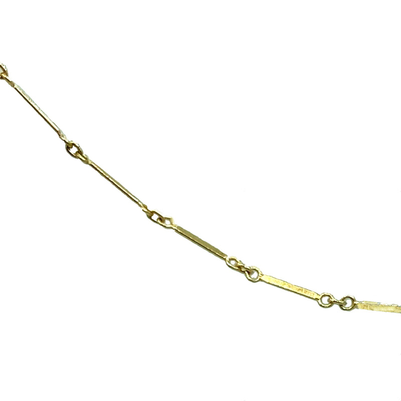 Gold Bar Anklet - Designer Earrings - The EarStylist by Jo Nayor 