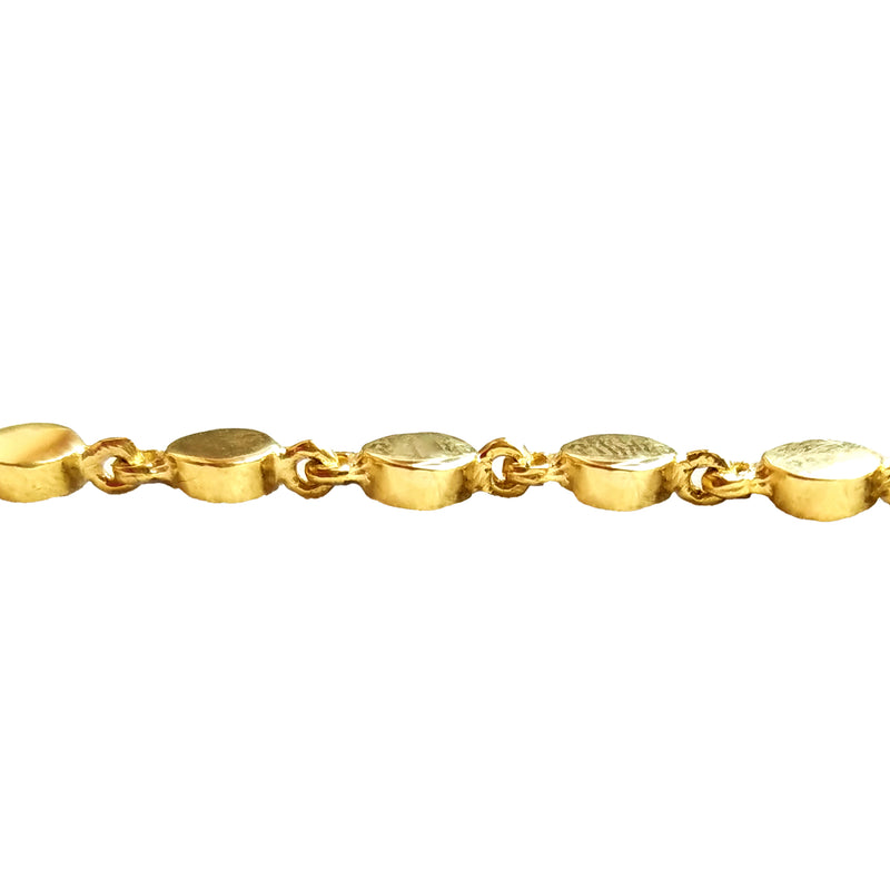 14K Gold Disc Link Bracelet - The Ear Stylist by Jo Nayor