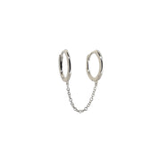 Gold Chained Hoops - Designer Earrings - The EarStylist by Jo Nayor 