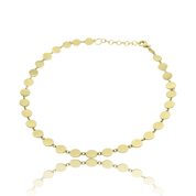 Gypsy Disc Link Anklet - Designer Earrings - The EarStylist by Jo Nayor