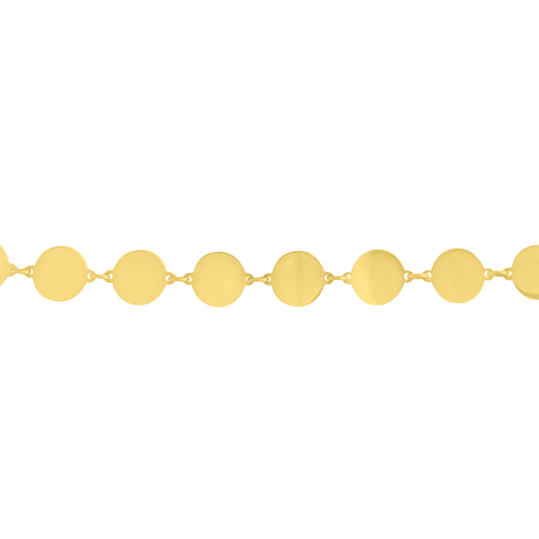 Gypsy Disc Link Anklet - Designer Earrings - The EarStylist by Jo Nayor 