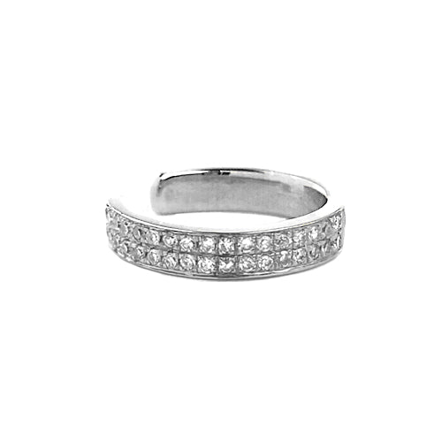 Half Double Row Diamond & Gold Ear Cuff - The Ear Stylist by Jo Nayor