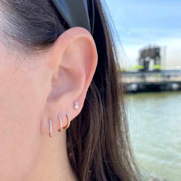 Diamond & Sapphire Duo Earring - Earrings - The EarStylist by Jo Nayor