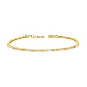 Diamond Multi Bar Bracelet - Designer Earrings - The EarStylist by Jo Nayor 