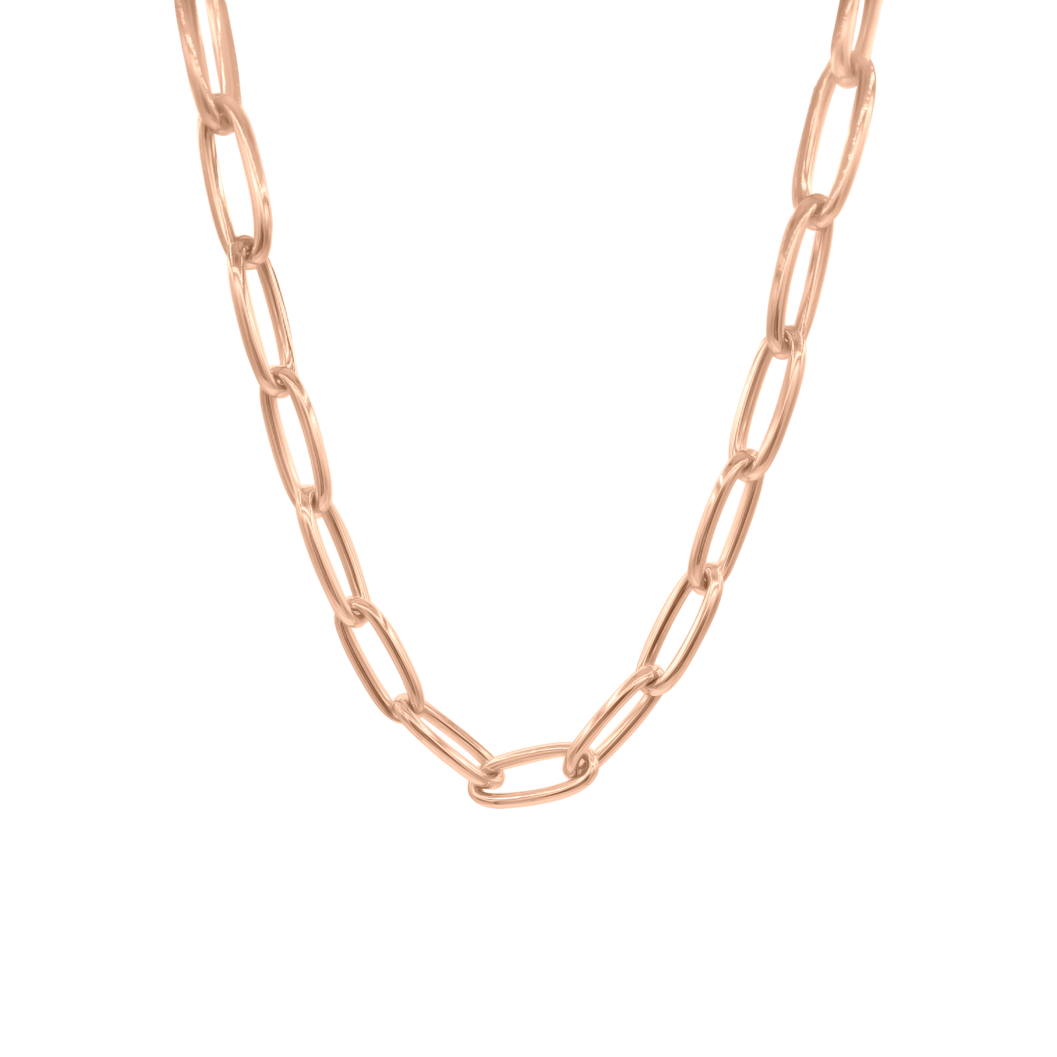 Jumbo 14K Gold Oval Link Necklace - Designer Necklaces - Jo Nayor 