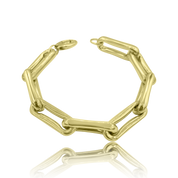 14K Gold Jumbo Roma Link Bracelet - Designer Bracelet - Jo Nayor14K Gold Jumbo Roma Link Bracelet - Designer Bracelet - Jo Nayor