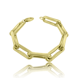 14K Gold Jumbo Roma Link Bracelet - Designer Bracelet - Jo Nayor14K Gold Jumbo Roma Link Bracelet - Designer Bracelet - Jo Nayor