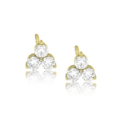 Jumbo Diamond Trinity Earring - Designer Earrings - The Ear Stylist 