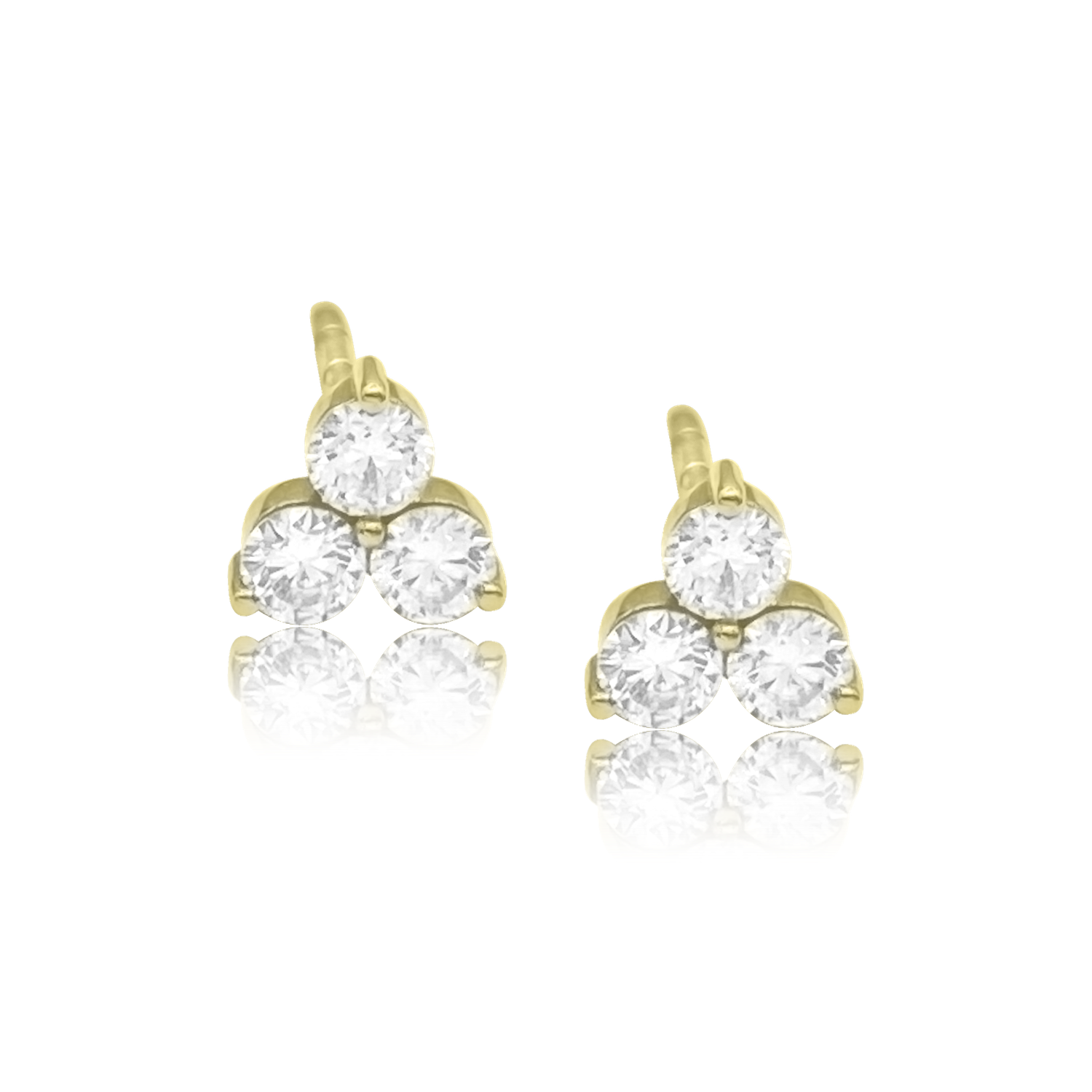 Jumbo Diamond Trinity Earring - Designer Earrings - The Ear Stylist 