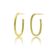 14K Gold Jumbo U Hoops - Designer Earrings - Ear Stylist by Jo Nayor