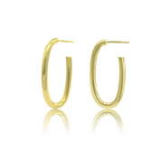 14K Gold Jumbo U Hoops - Designer Earrings - Ear Stylist by Jo Nayor