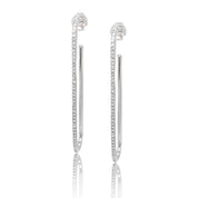 Jumbo Diamond U Hoops - Gold Earrings - Ear Stylist by Jo Nayor