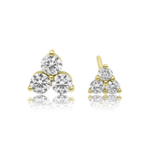 Jumbo Diamond Trinity Earring - Designer Earrings - The Ear Stylist 