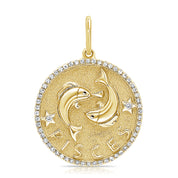Diamond Zodiac Charms - Designer Earrings - The EarStylist by Jo Nayor 