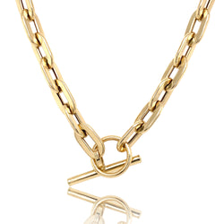 Large Anchor Link Toggle Necklace - Designer Necklaces - Jo Nayor