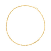 Large 14K Gold Barrel Bead Necklace - Designer Necklaces - Jo Nayor 