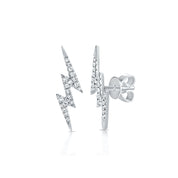 Large Lightning Bolt Stud Earring - The EarStylist by Jo Nayor