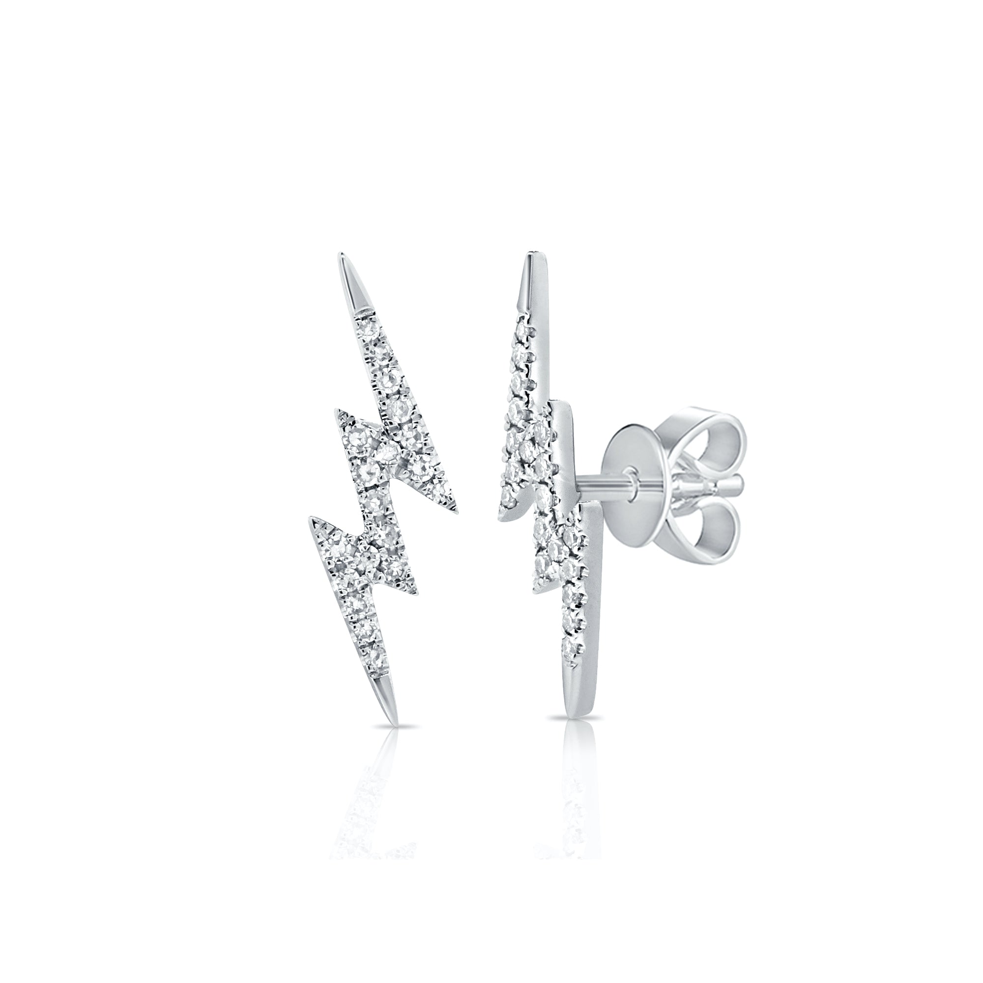 Large Lightning Bolt Stud Earring - The EarStylist by Jo Nayor